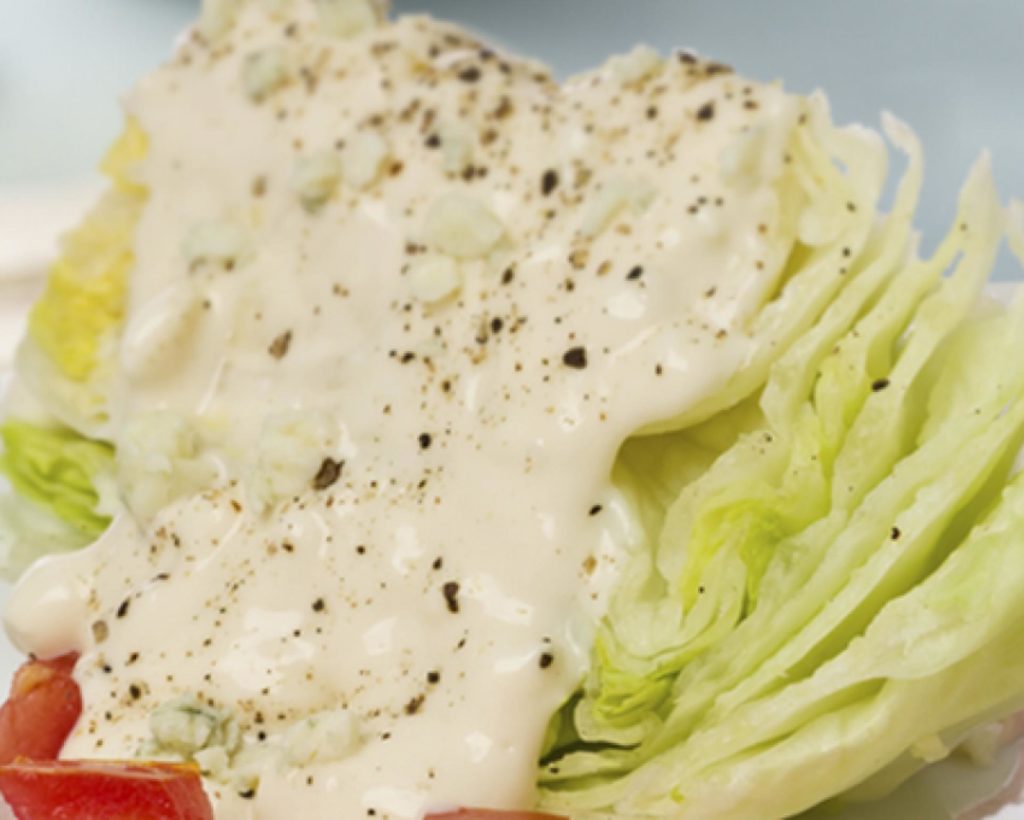 Iceberg Wedge with Creamy Blue Cheese Dressing Food Marketing Awards